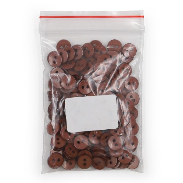 Пуговицы 2 прокола 14L, 9 мм, (Brown (коричневый)), NE74, 144 шт