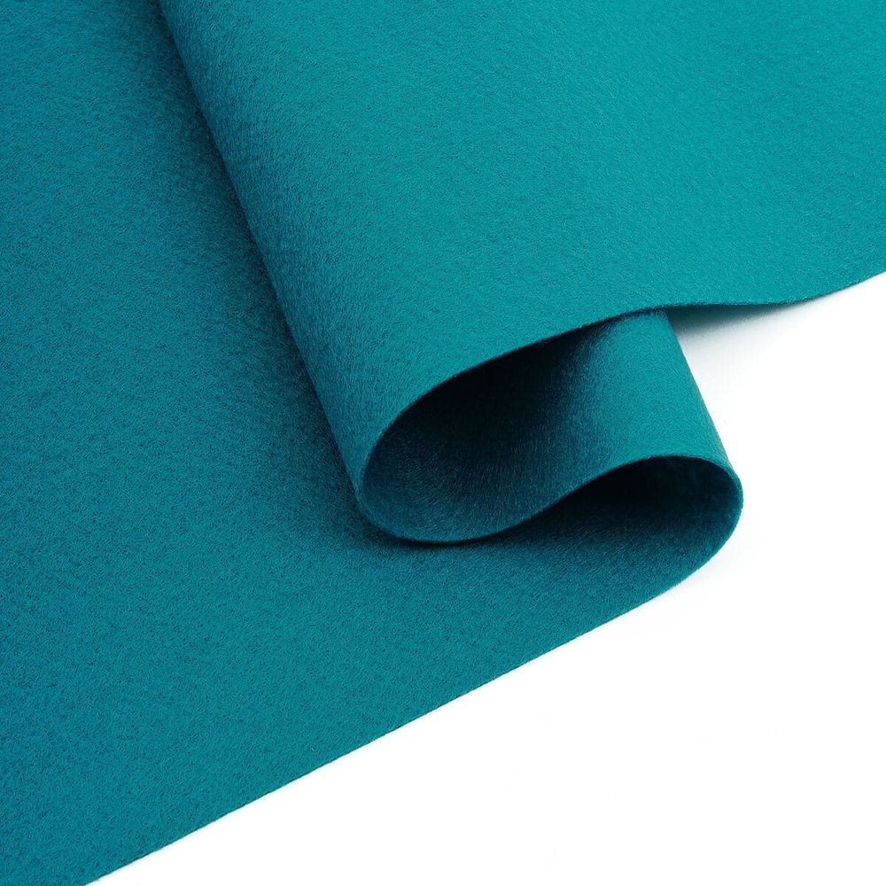 Фетр листовой мягкий 1.0 мм, 30х45 см, 10 листов, Hemline Hobby, 37 морская волна, 11.041