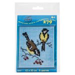 Набор для вышивания нитками РС Студия, Синица 12х10 см