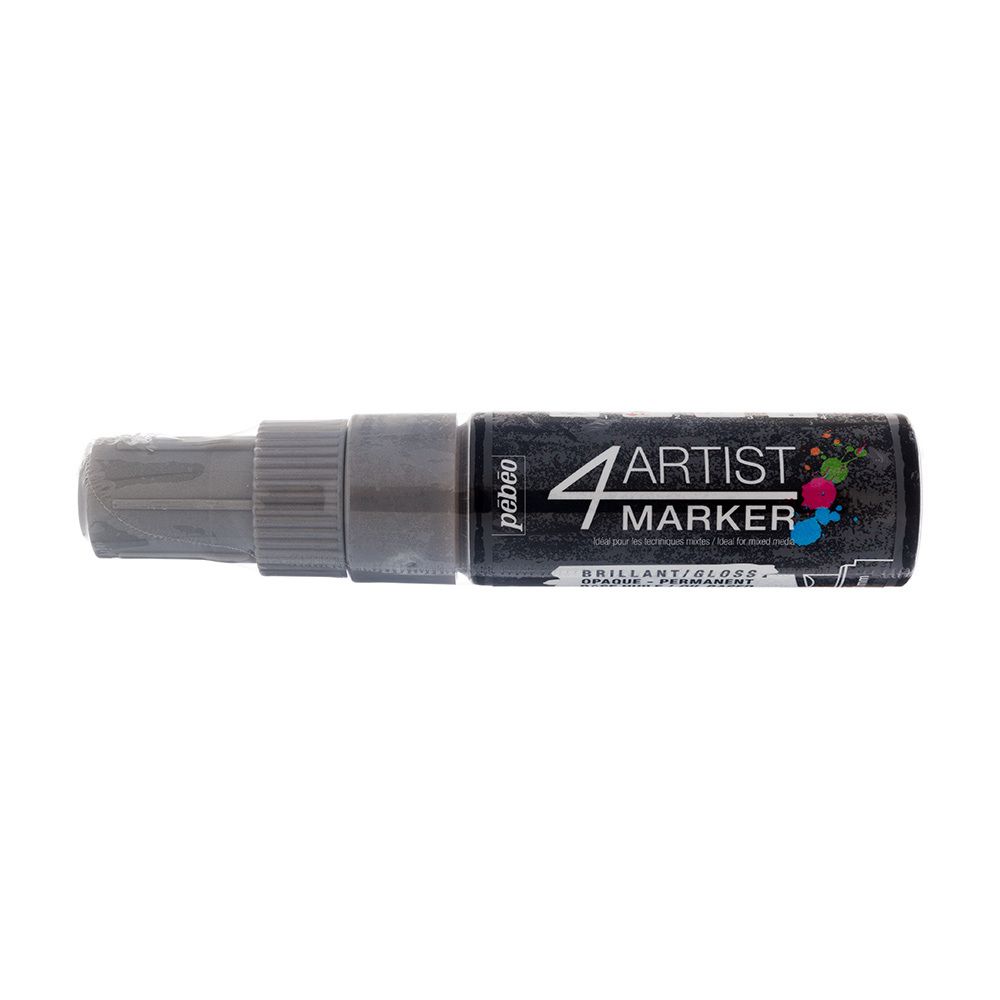 Маркер художественный 4Artist Marker на масляной основе 8 мм, перо скошенное, 3 шт, 580270 серебро, Pebeo