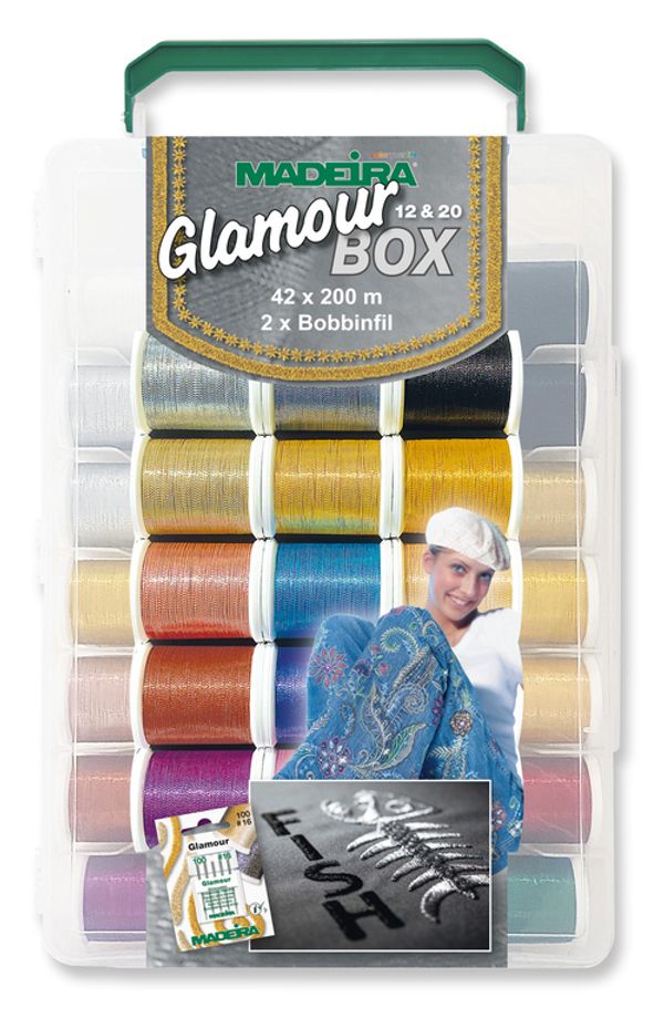 Швейные нитки (набор) Madeira Softbox Glamour №20+12х200м, 8058