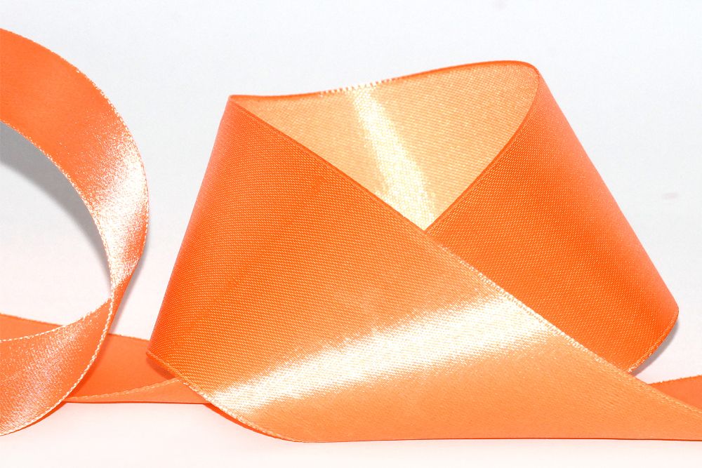 Лента атласная 1-сторонняя 50.0 мм / 33±2 метра, 137 оранжевый, Gamma