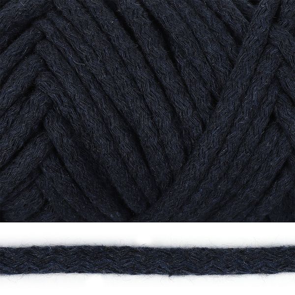 Шнур круглый х/б ⌀8.0 мм / 50 метров, с наполнителем, 2109 т.джинс