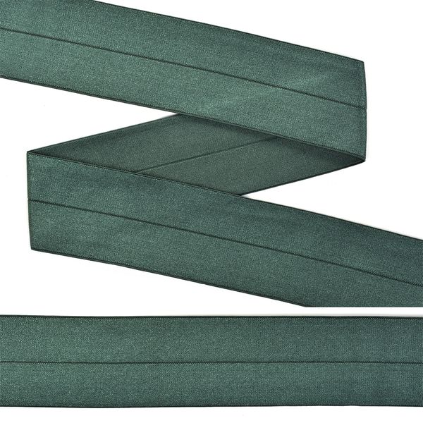 Резинка бельевая (окантовочная) блестящая 40.0 мм / 25 метров, 01 зеленый