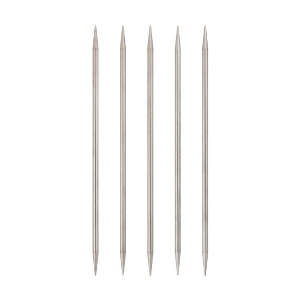 Спицы чулочные металл ⌀5.0 мм, 20 см, 5 шт, никель, Visantia VTS-5