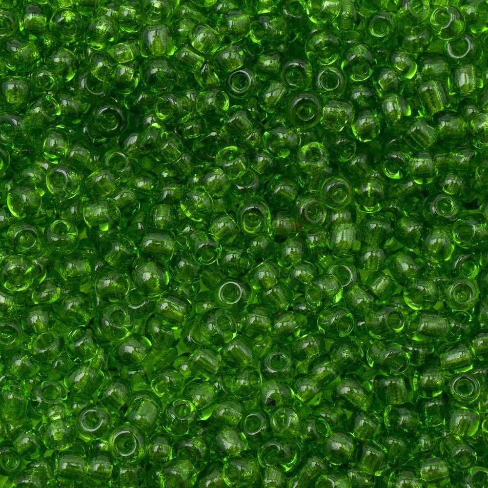 Бисер Astra&Craft 11/0 (2.1 мм), 200 г (10х20 г), цв. 25А травяной/прозрачный