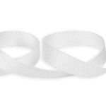 Стропа (ременная лента) 20 мм / 50 метров, толщ. 0.95 мм, [12.22 г/пог.м], 100% п/а, 1 белый, Gamma 5с611