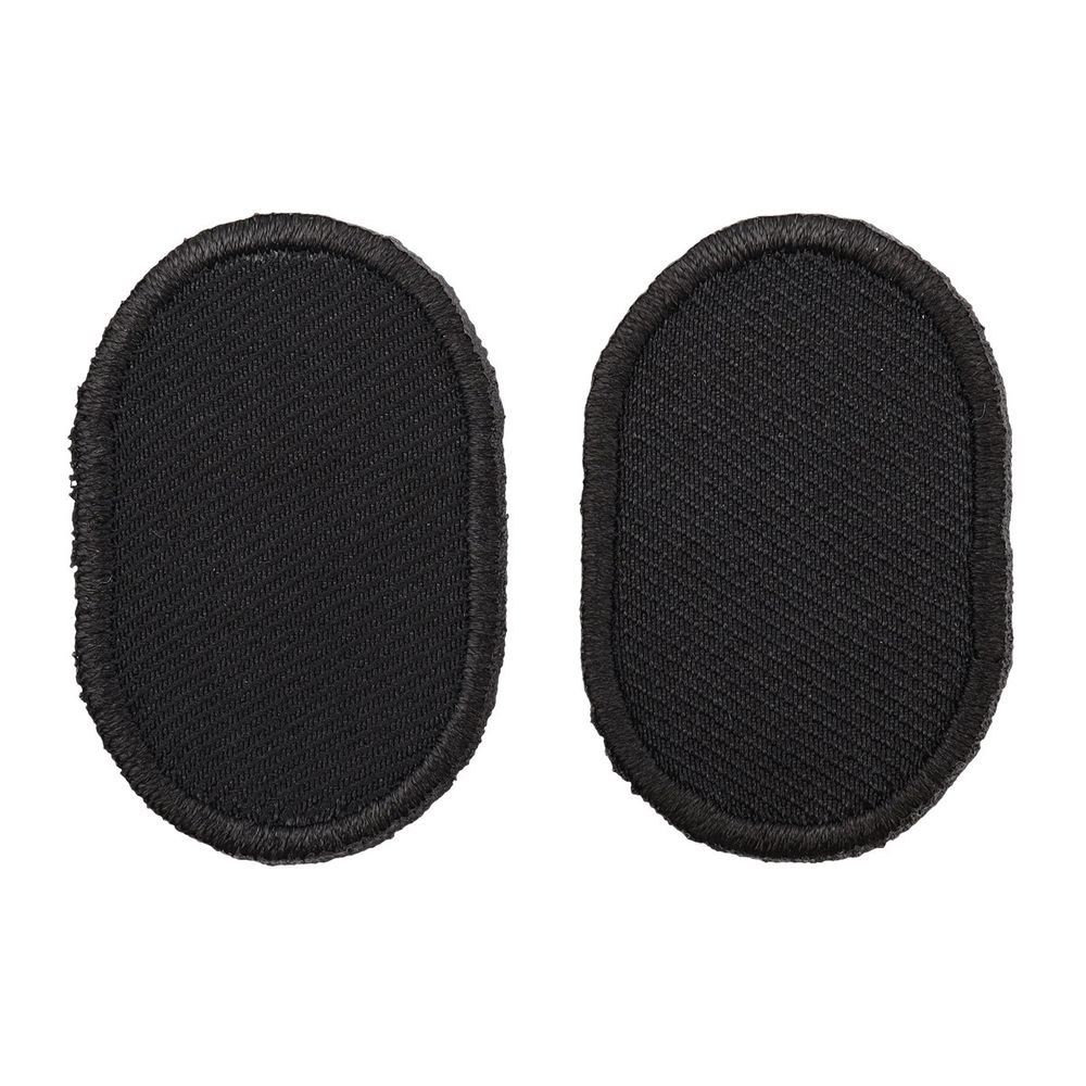 Термоаппликация Овал 5,5х8,5см, уп. 2 шт, цв.черный