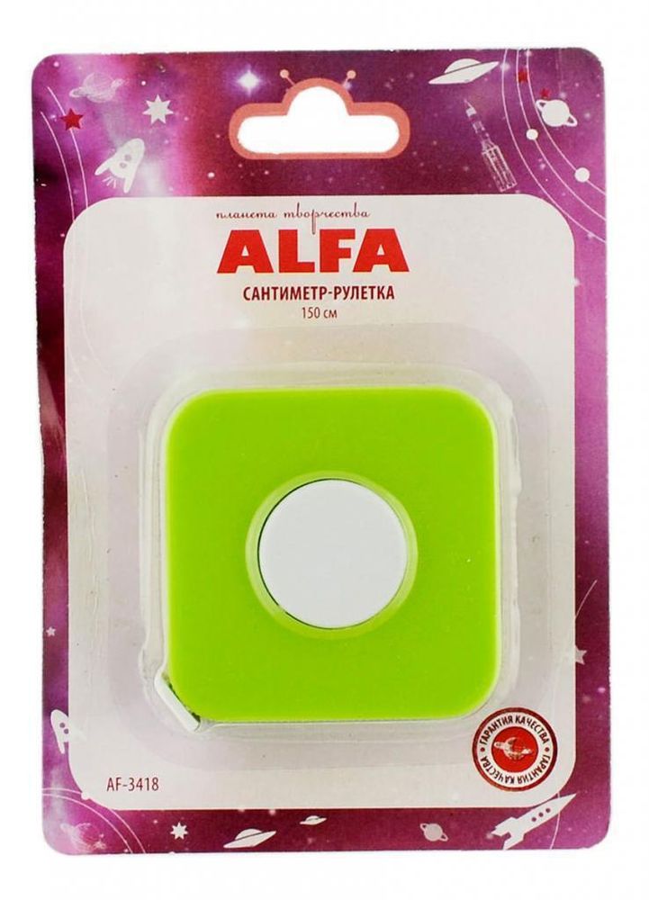 Сантиметр-рулетка 1,5 м, AF-3418, Alfa, 1 шт