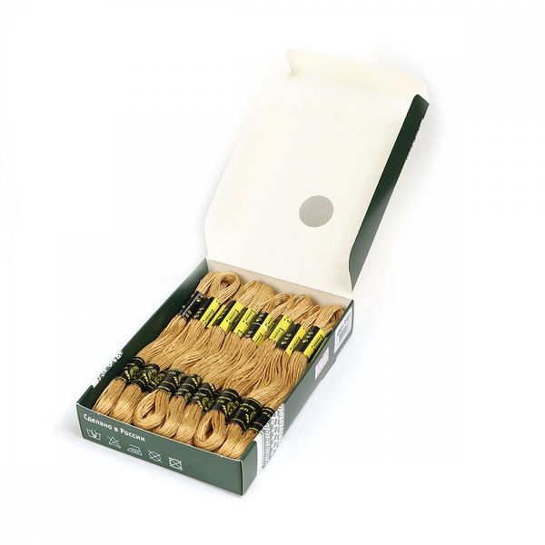 Мулине ПНК им.Кирова цв.9101 бежевый, 24 мотка по 8 метров