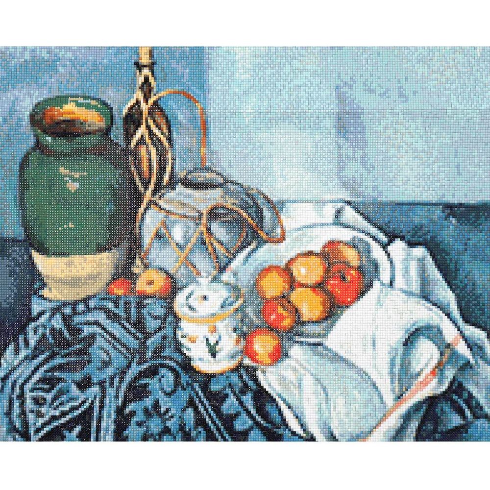Алмазная (кристальная) мозаика Cristyle, Натюрморт с яблоками, 50х40 см