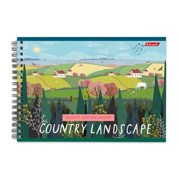 Альбом для рисования, матовая ламинация, 100 г/м², A4 29х20.5 см, 4 шт, на гребне 48 л, 000277 Дивный мир, Светоч 48АЛГР4_2_3_9