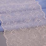 Кружево бельевое эластичное 240 мм / 13.72 м, цв. C571 молочный