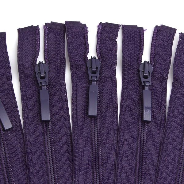 Молния спираль (витая) Arta Т5 (5 мм) 1 зам., разъем., 40 см, цв. 867 фиолетовый, уп.5 шт