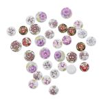 Украшения декоративные пуговицы деревянные Цветы №3, 15-18 мм, 100 шт