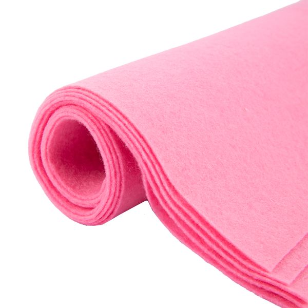 Фетр листовой 1 мм, 20х30 см, 5 шт, 087 розовый, Blitz FKC10-20/30