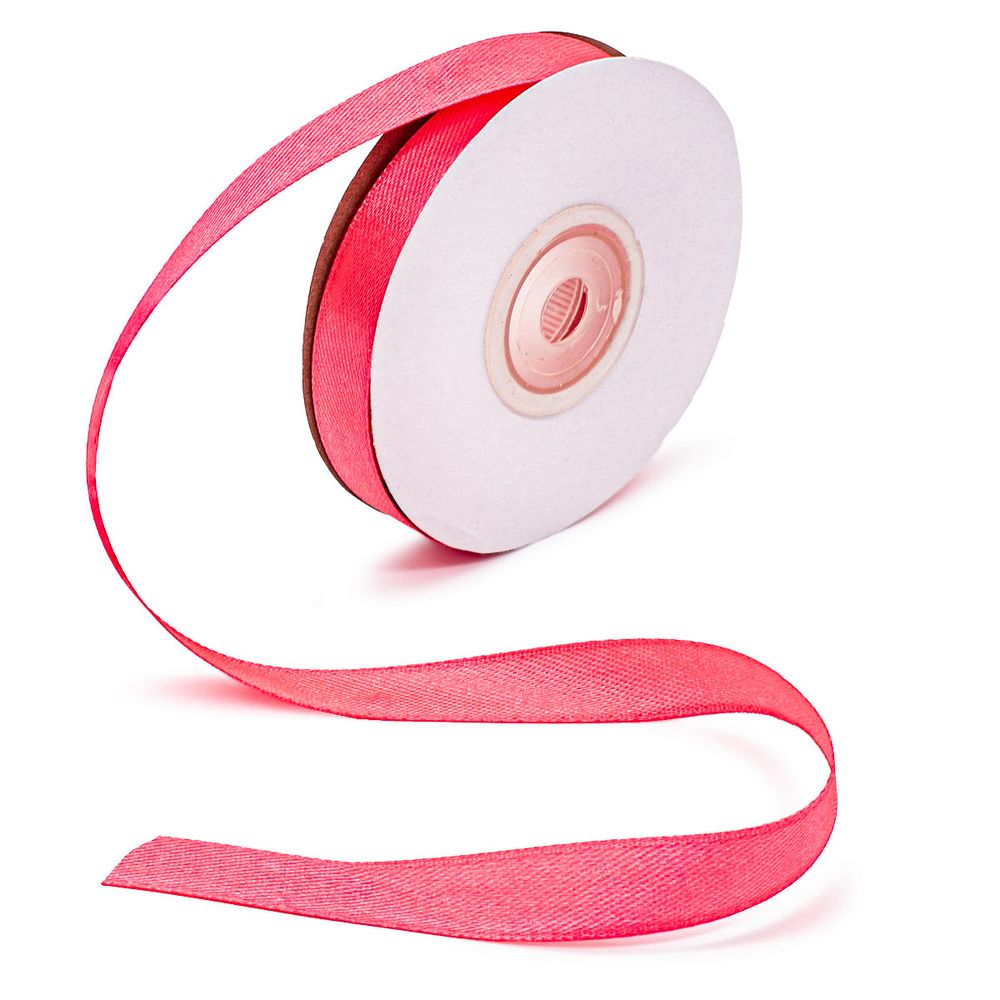 Лента атласная 1-сторонняя 12.0 мм / 22.86±1 метров, 024 коралловый, Globus