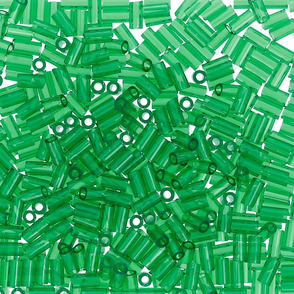 Бисер Toho Bugle 1 (3 мм), 5х5 г, 0007B т.зеленый