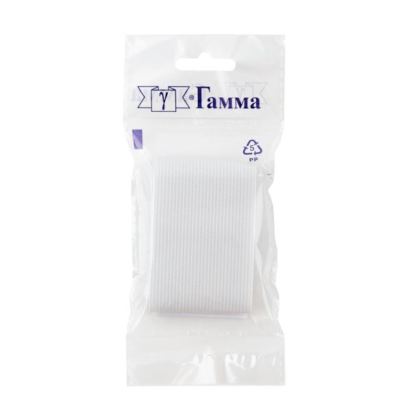 Резинка вязаная 50.0 мм / 5х1 метра, белый, Gamma 0050 Б