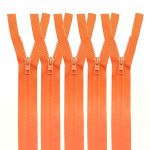 Молния трактор Arta Т6 (6 мм) 1 зам., разъем., 45 см, цв. 005 оранжевый, уп.5 шт