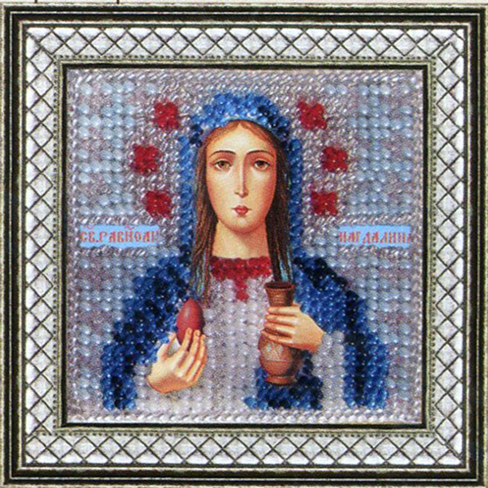 Вышивальная мозаика, Икона Св. Равноп. Мария Магдалина, 6.5х6.5 см