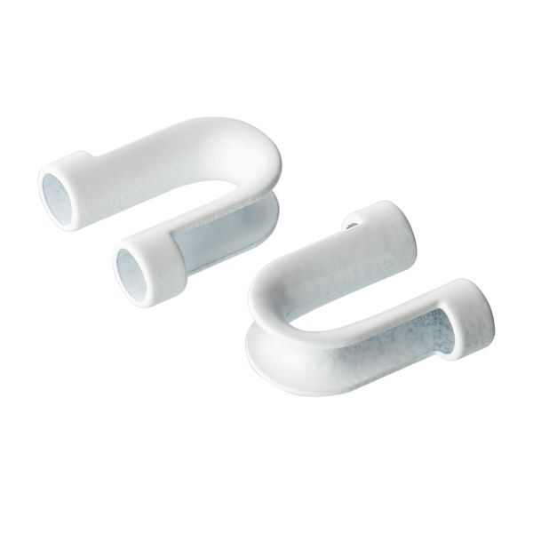 Наконечник для шнура металл 21х20 мм, 20 шт, №02 белый, Gamma GB 1657