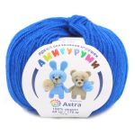 Пряжа Astra Premium (Астра Премиум) Амигуруми / уп.6 мот. по 50 г, 175 м, 019 василек