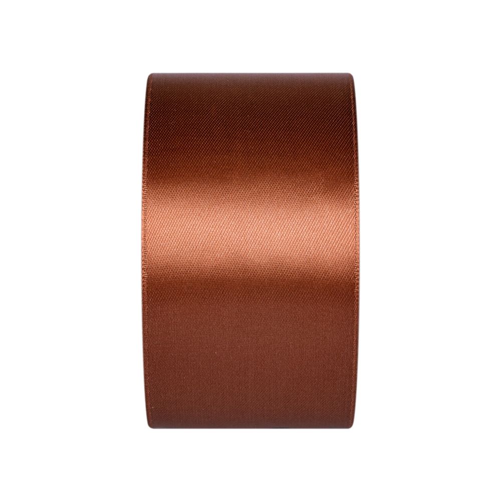 Лента атласная 1-сторонняя 50.0 мм / 33±2 метра, 037 св.коричневый, Gamma