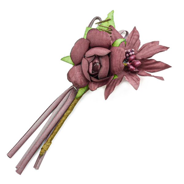 Цветы искусственные декоративные D3x2.5xH10см, 1шт, Астра, F210 коричневый