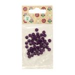Украшения декоративные пуговицы Мини 2 прокола, 6мм, уп/50 шт ± 2 шт цв.фиолетовый