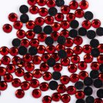 Стразы клеевые акрил 3-3.2 мм, 1х144 шт, SS12 033+ св.красный (lt siam), Zlatka RS/144