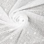 Ткань шитьё (прошва) 100 г/м², 150 см / 15 метров, TBY.Emb.2 белый