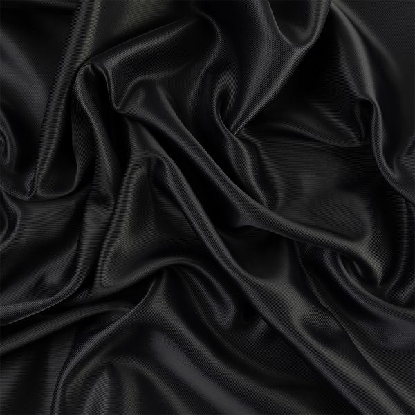 Ткань подкладочная Poly Twill 101±2 г/м², отрез 145х500 см, 100% п/э, 56 черный, Gamma LPT