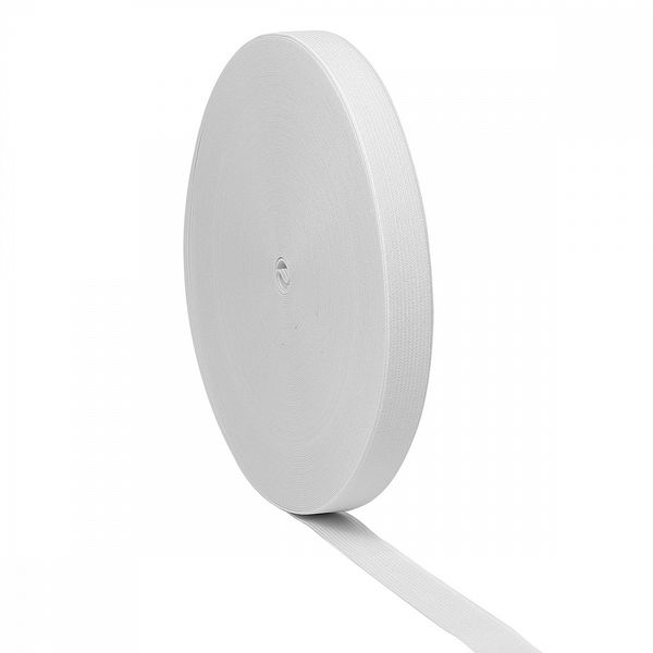 Резинка вязаная 20.0 мм / 40 метров, стандарт 3.9 г, белый