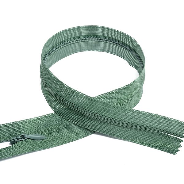 Молния потайная (скрытая) Т3 (3 мм) 1 зам., н/раз., 50 см, цв.F324 оливковый уп.50 шт