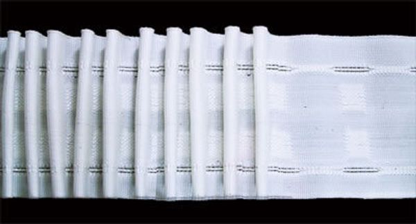 Лента (тесьма) шторная: сборка гармошка (1:3) 65 мм / 50 метров, белый, Blitz W651G