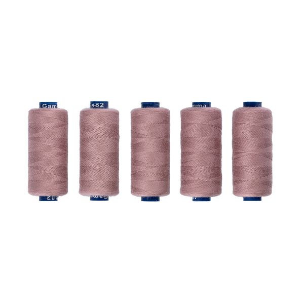 Нитки швейные бытовые Gamma 40/2, 365 м / 5 кат, №482 серо-сиреневый