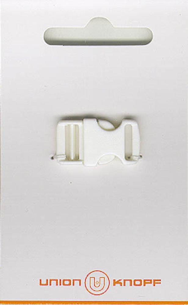Фастекс (пряжка трезубец) пластик 10 мм, 1 шт, белый, Union Knopf by Prym
