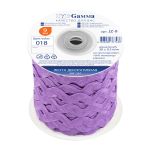 Тесьма отделочная зигзаг 9 мм, 30 м, 18 сиреневый, Gamma, JZ-9