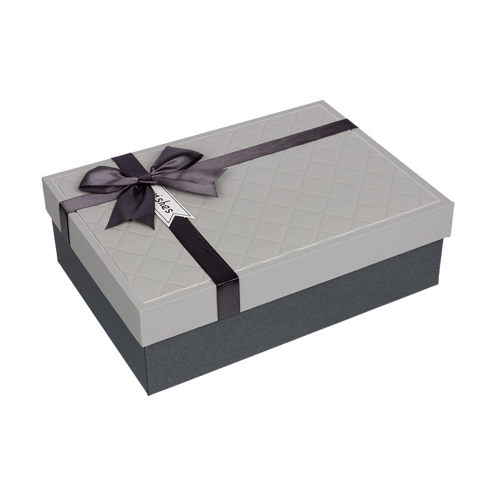 Набор подарочных коробок "3в1", 24.5х17х6.5 - 33.5х25х11.5 см, 01 серый, Stilerra YBOX-R42-3