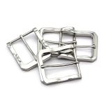 Пряжка ременная металл 40 мм мет. никель, 4 шт, BIG