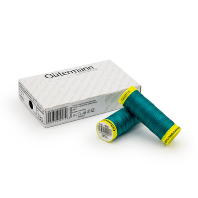 Нитки для трикотажа Gutermann Maraflex, 150м, 189 зеленая бирюза, 5 катушек