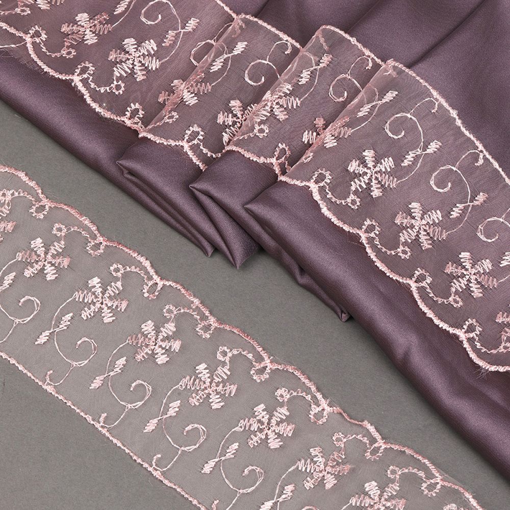 Кружево капроновое 65 мм / 13.7 м, 30011 цв.135(146S) св.персиковый, Kruzhevo