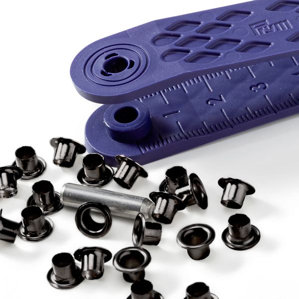 Блочки металл ⌀4 мм, латунь, черный, 50 шт, Prym