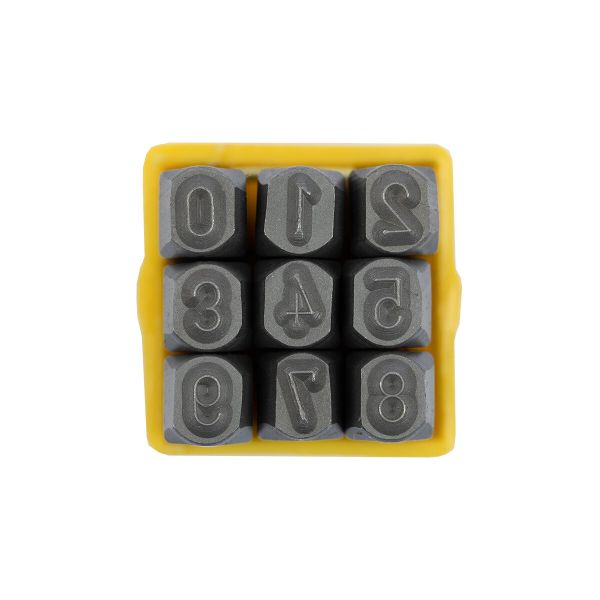 Набор штампов для чеканки по металлу 4 мм, цифры, Промысел MT-008, УЦЕНКА