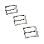 Пряжка ременная металл 35 мм, T.Nickel, 3 шт