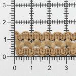 Тесьма отделочная вязаная 17 мм, 10 м, бежевый