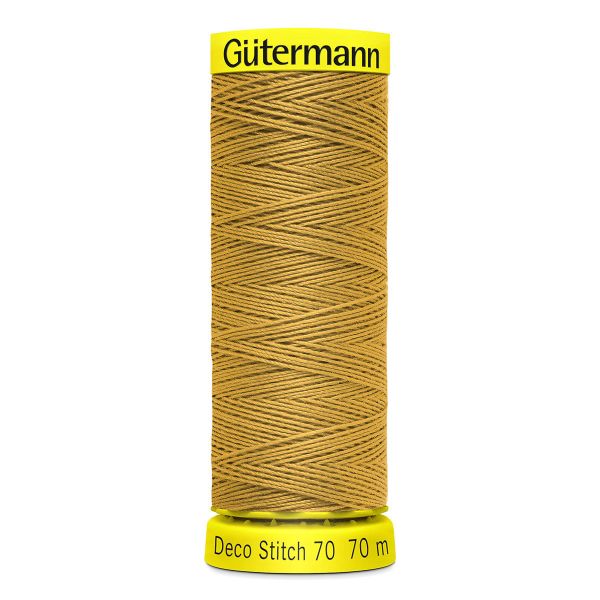 Нитки отделочные Gutermann Deco Stitch 70, 70м, 968 золотой, 5 катушек
