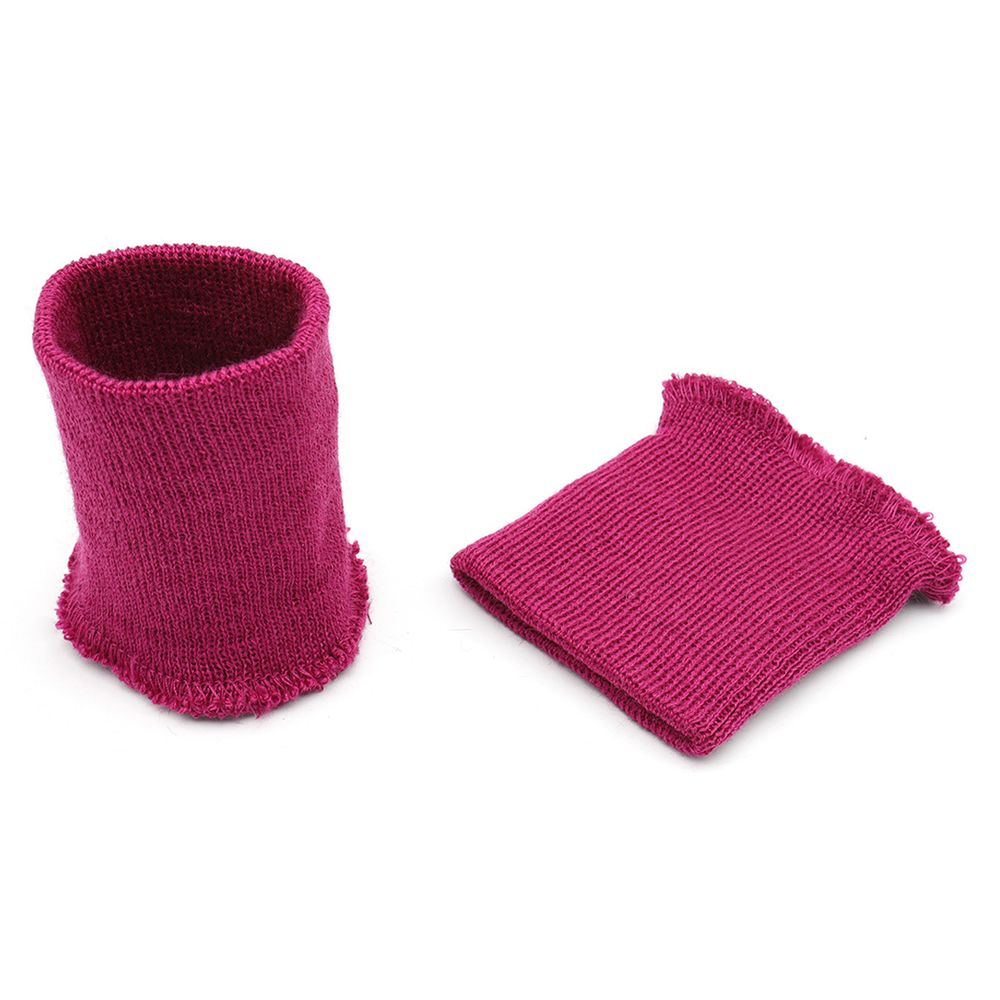 Манжеты трикотажные 6.0х7.0 см, 1 пара, тонкие малые 14 кл, 1х1, 345/8 фуксия, розовый