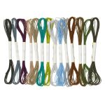 Резинка шляпная (шнур эластичный) ⌀1.5 мм / 5.5 метров, 0370-0301, ассорти, 14 шт